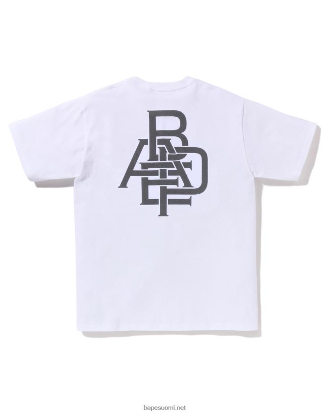 valkoinen miehet A Bathing Ape pigmenttilogollinen paita 8HT2D8160