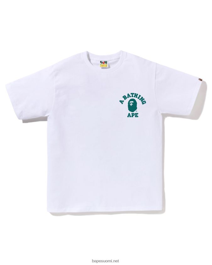 valkoinen miehet A Bathing Ape speed Racer college ats tee 8HT2D8259