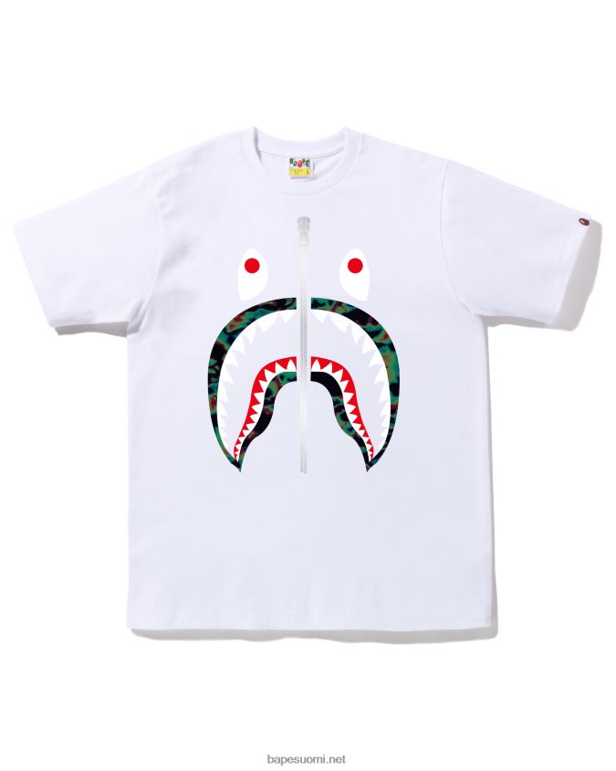 valkoinen miehet A Bathing Ape termografiahain tee 8HT2D8346