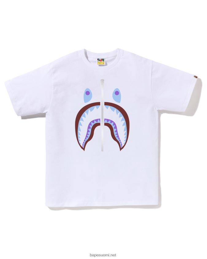 valkoinen miehet A Bathing Ape värit hain tee 8HT2D830