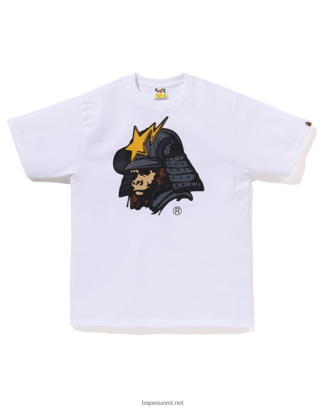 valkoinen miehet A Bathing Ape yleinen kabuto tee 8HT2D8125