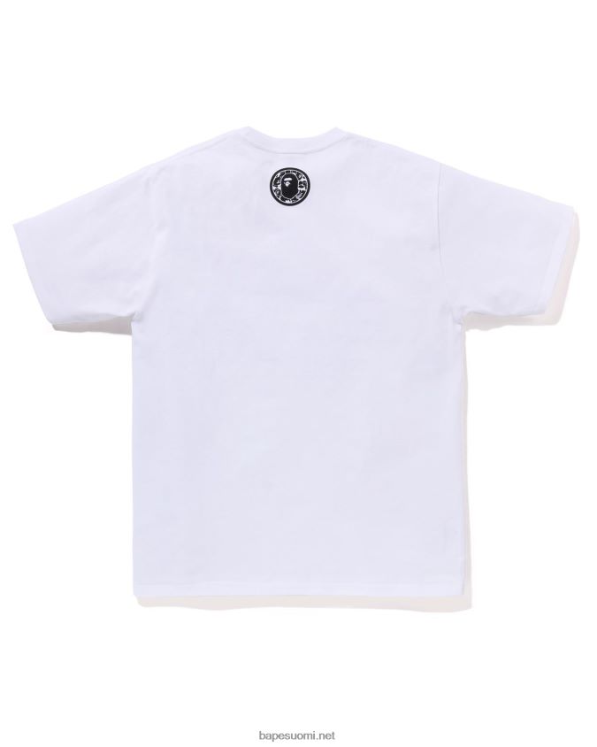 valkoinen miehet A Bathing Ape yleinen kabuto tee 8HT2D8125