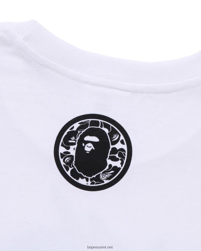 valkoinen miehet A Bathing Ape yleinen kabuto tee 8HT2D8125