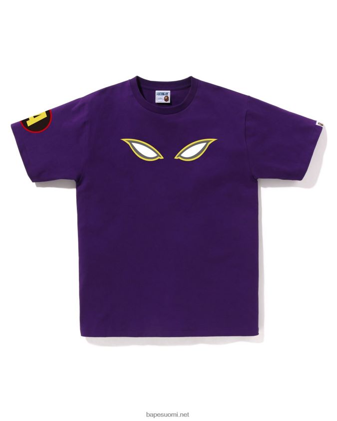violetti miehet A Bathing Ape varjo t-paita 8HT2D8173