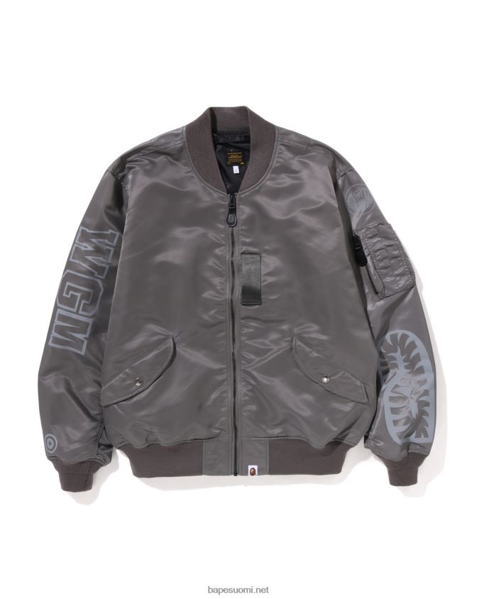 hopea miehet A Bathing Ape shark löysä istuvuus ma-1 8HT2D8192
