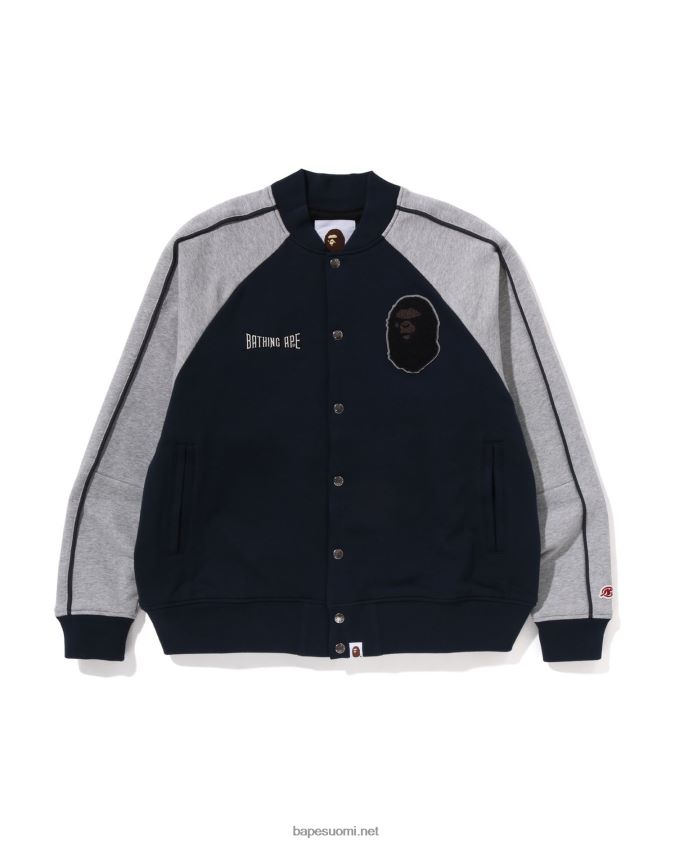 laivastonsininen miehet A Bathing Ape hiki yliopistotakki 8HT2D8243