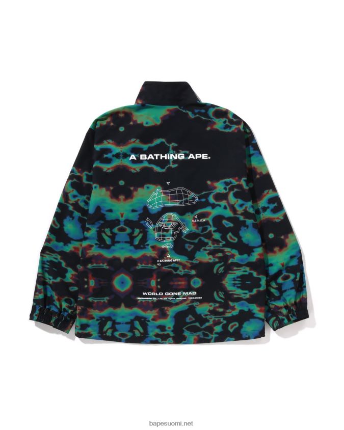 musta miehet A Bathing Ape lämpömittari löysä m-65 takki 8HT2D8332