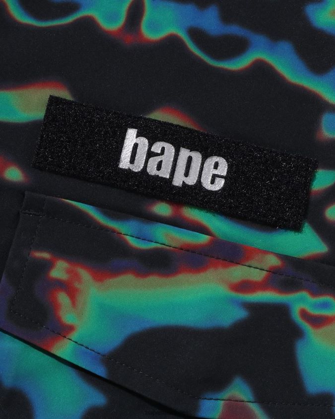 musta miehet A Bathing Ape lämpömittari löysä m-65 takki 8HT2D8332