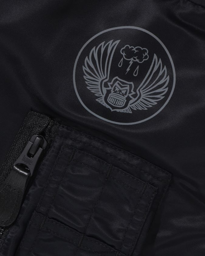 musta miehet A Bathing Ape shark löysä istuvuus ma-1 8HT2D8191