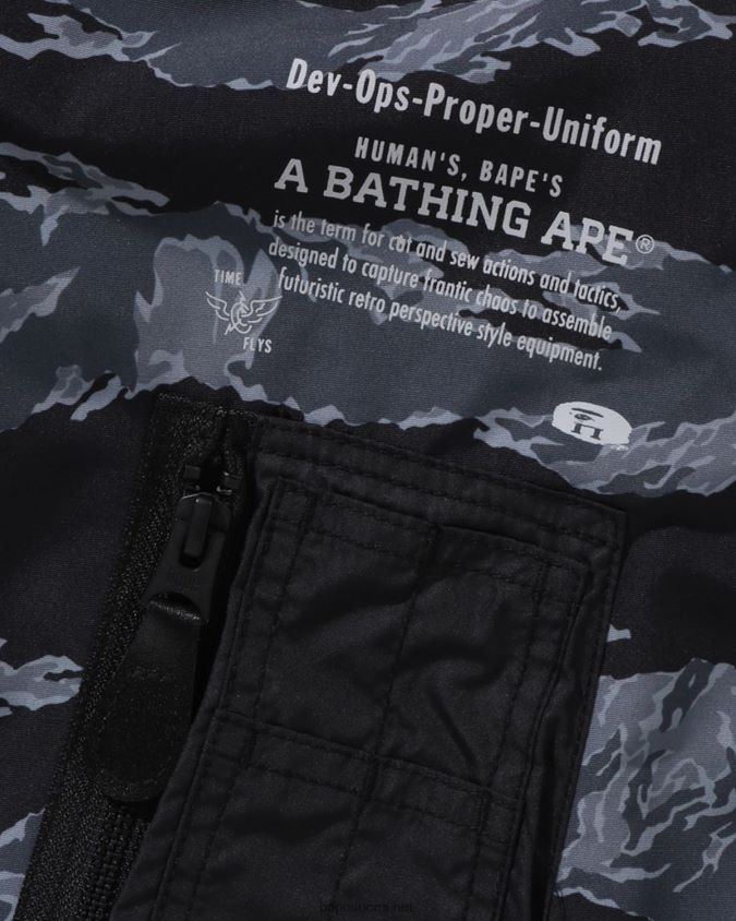musta miehet A Bathing Ape tiikeri camo pitkä ma-1 8HT2D8326