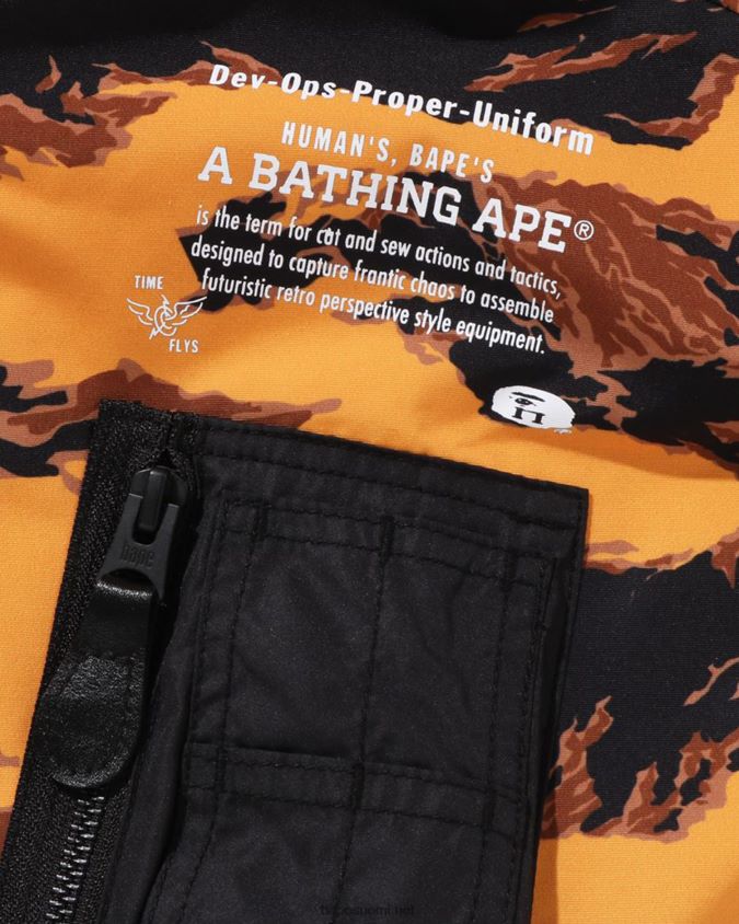 oranssi miehet A Bathing Ape tiikeri camo pitkä ma-1 8HT2D8327