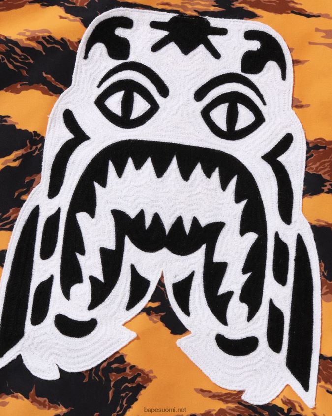 oranssi miehet A Bathing Ape tiikeri camo pitkä ma-1 8HT2D8327