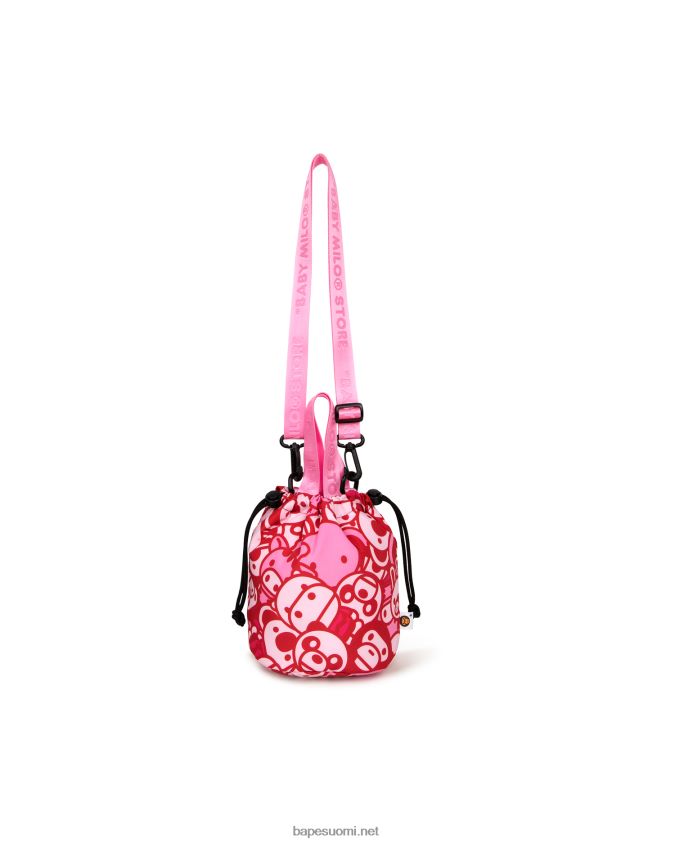 vaaleanpunainen naiset A Bathing Ape baby milo lyhtylaukku 8HT2D81079