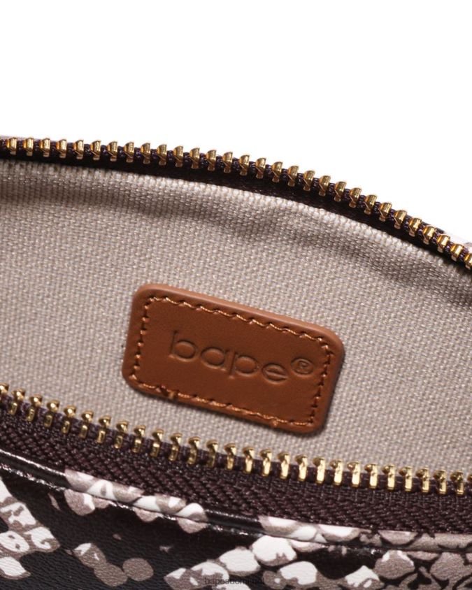 beige naiset A Bathing Ape käärmekuvioinen käsilaukku 8HT2D81108