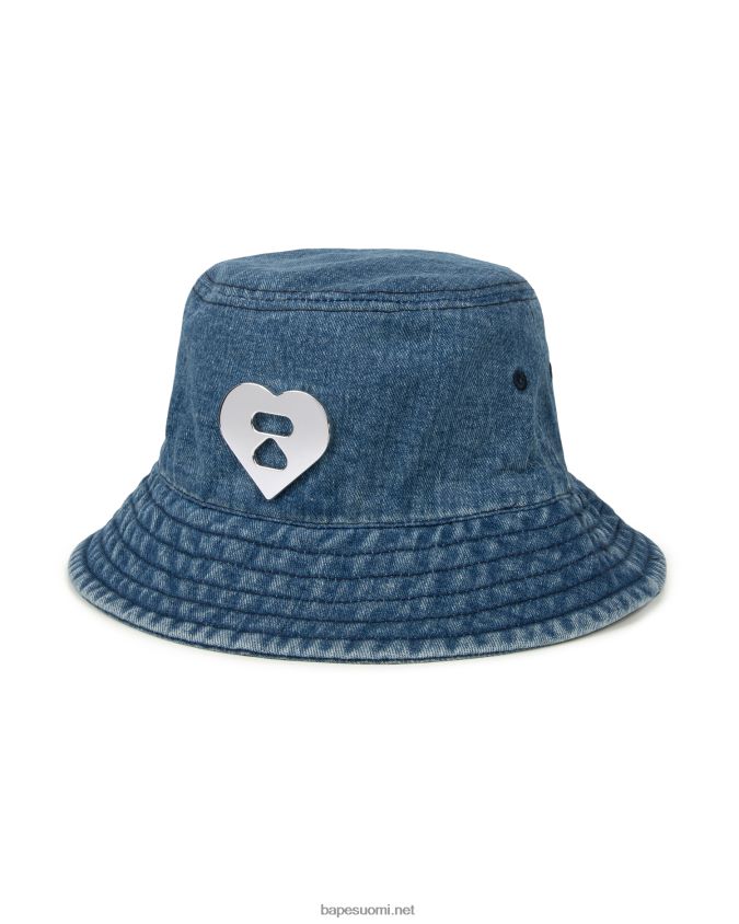 denim naiset A Bathing Ape denim ämpärihattu 8HT2D81084