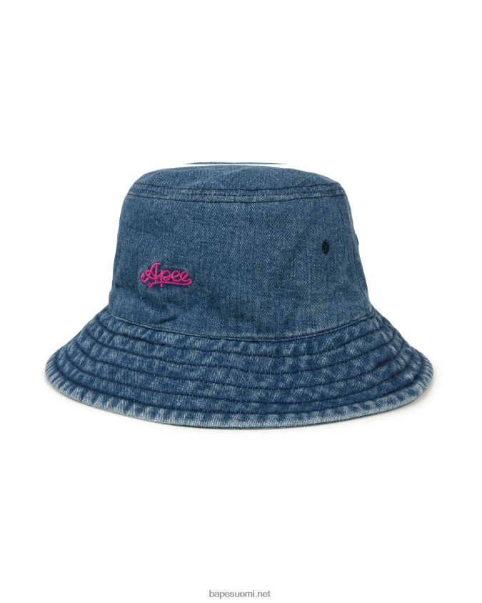 denim naiset A Bathing Ape denim ämpärihattu 8HT2D81084