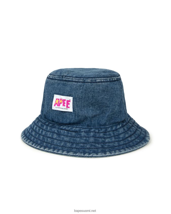 denim naiset A Bathing Ape denim ämpärihattu 8HT2D81084