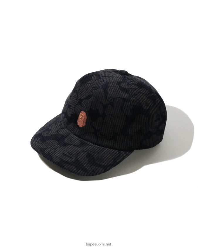 laivastonsininen naiset A Bathing Ape kiinteä camo vakosametti paneelikorkki 8HT2D81154
