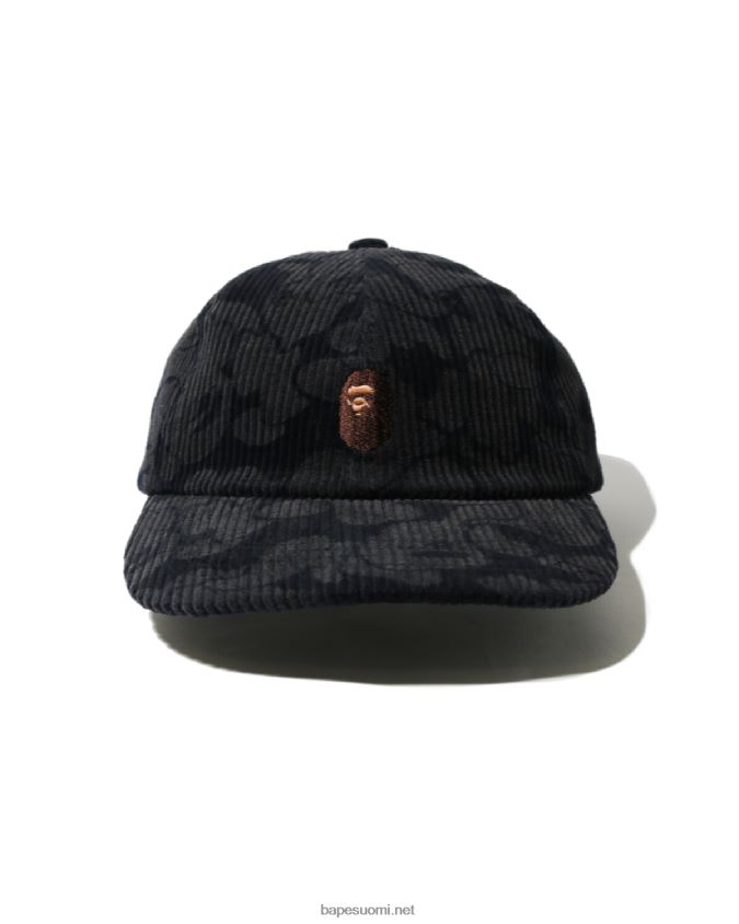 laivastonsininen naiset A Bathing Ape kiinteä camo vakosametti paneelikorkki 8HT2D81154
