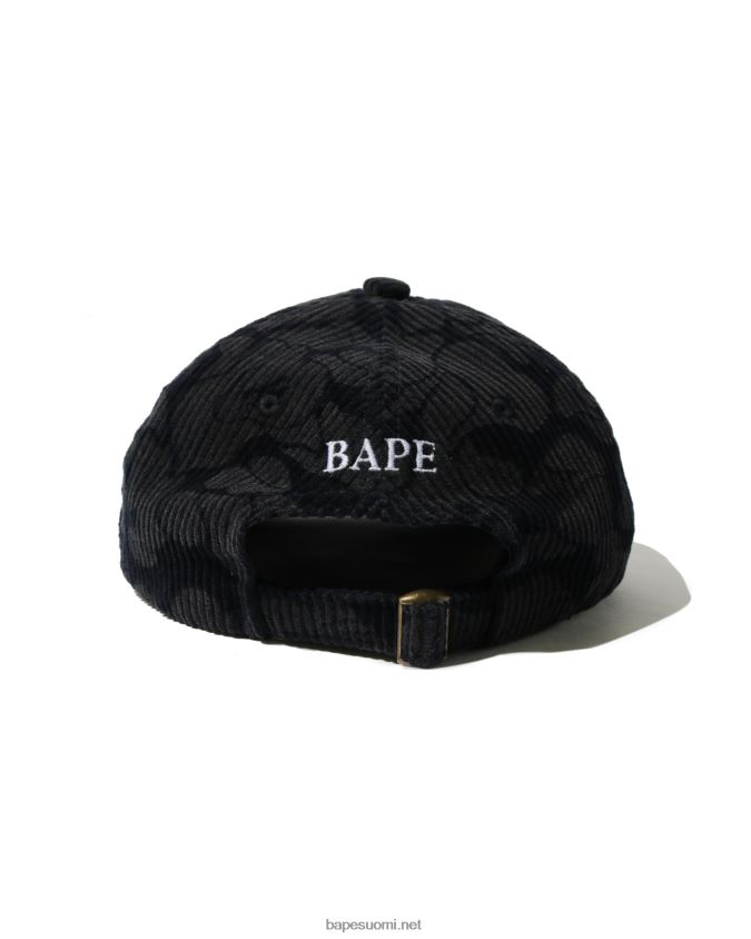 laivastonsininen naiset A Bathing Ape kiinteä camo vakosametti paneelikorkki 8HT2D81154