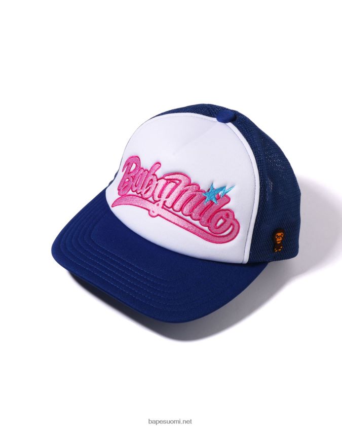 sininen naiset A Bathing Ape baby milo -kirjontaverkkolippis 8HT2D81142