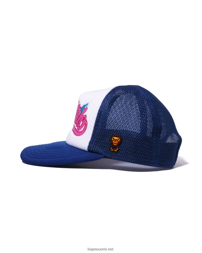 sininen naiset A Bathing Ape baby milo -kirjontaverkkolippis 8HT2D81142