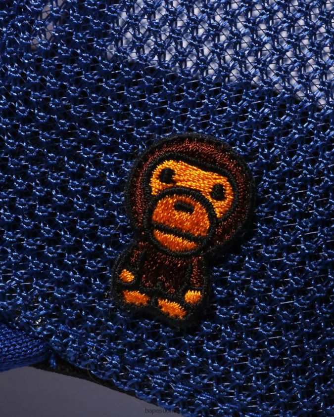 sininen naiset A Bathing Ape baby milo -kirjontaverkkolippis 8HT2D81142