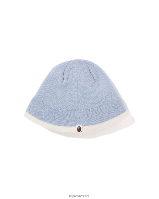vaaleansininen naiset A Bathing Ape kasvot neulottu hattu 8HT2D81104