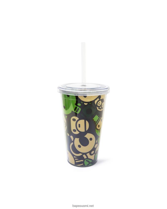 armeijan vihreä naiset A Bathing Ape baby milo muovinen juomalasi 8HT2D81133