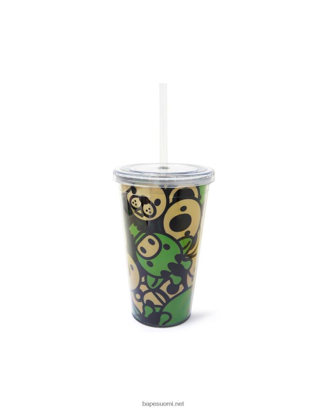 armeijan vihreä naiset A Bathing Ape baby milo muovinen juomalasi 8HT2D81133