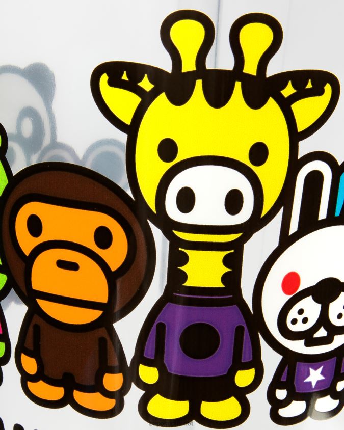 valkoinen naiset A Bathing Ape muovinen juomalasi 8HT2D8621