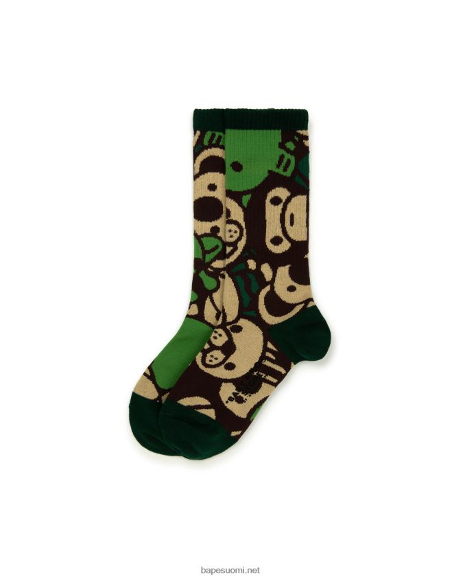 armeijan vihreä naiset A Bathing Ape baby milo sukat 8HT2D81080