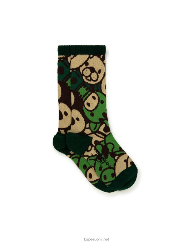 armeijan vihreä naiset A Bathing Ape baby milo sukat 8HT2D81080