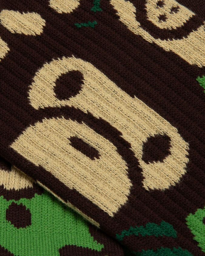 armeijan vihreä naiset A Bathing Ape baby milo sukat 8HT2D81080