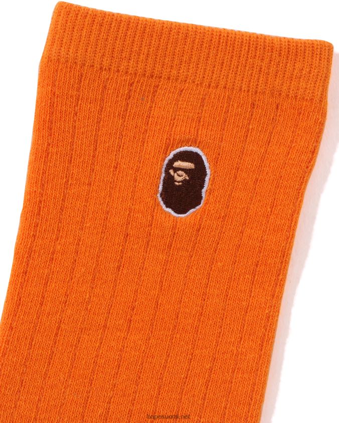 oranssi naiset A Bathing Ape pään yhden pisteen sukat 8HT2D81070
