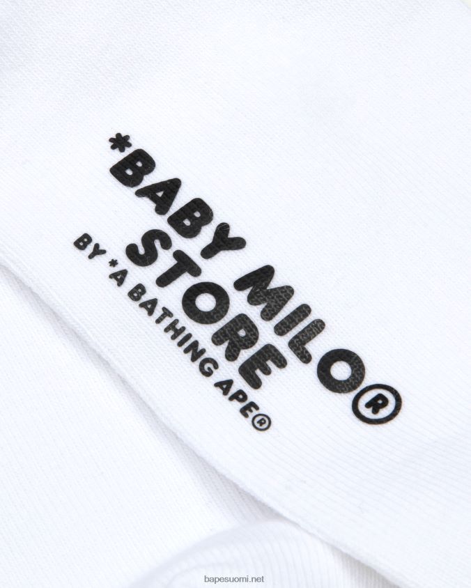 valkoinen naiset A Bathing Ape baby milo sukat 8HT2D81099