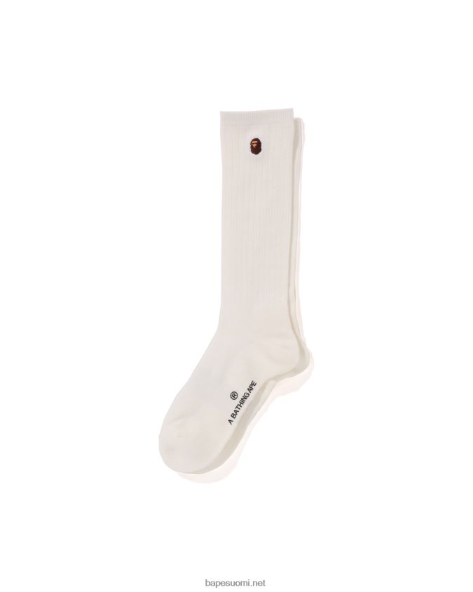 valkoinen naiset A Bathing Ape pään yhden pisteen sukat 8HT2D81072