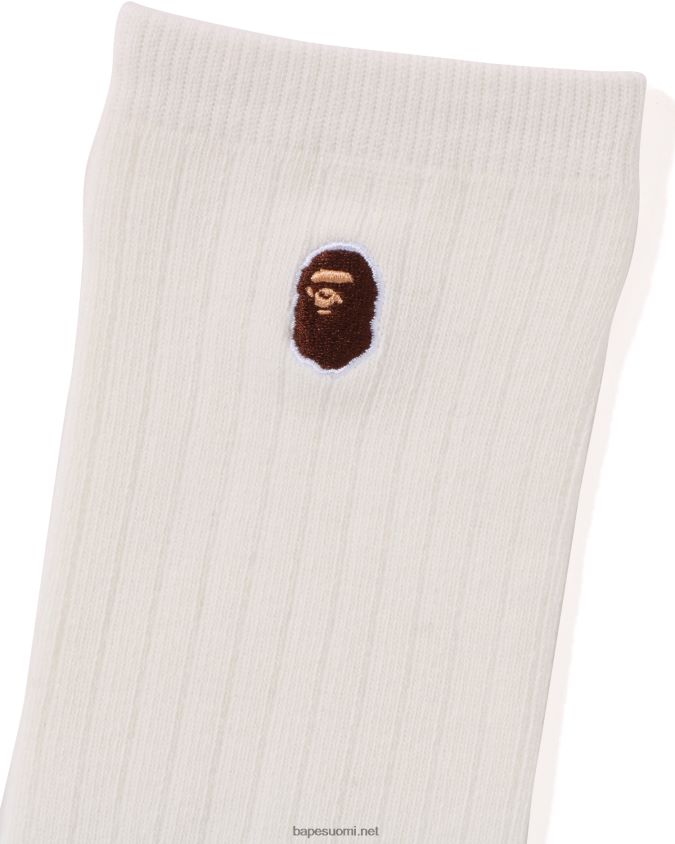 valkoinen naiset A Bathing Ape pään yhden pisteen sukat 8HT2D81072