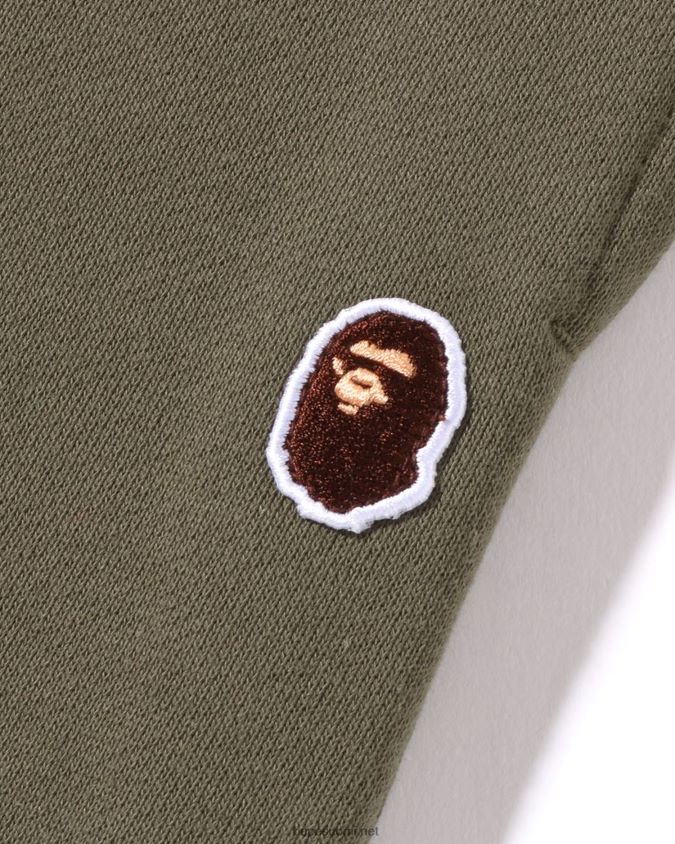armeijan vihreä naiset A Bathing Ape pään yhden pisteen ylisuuret collegehousut 8HT2D8974