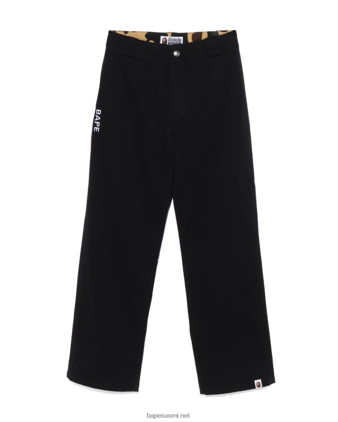 musta naiset A Bathing Ape chino työhousut 8HT2D8884