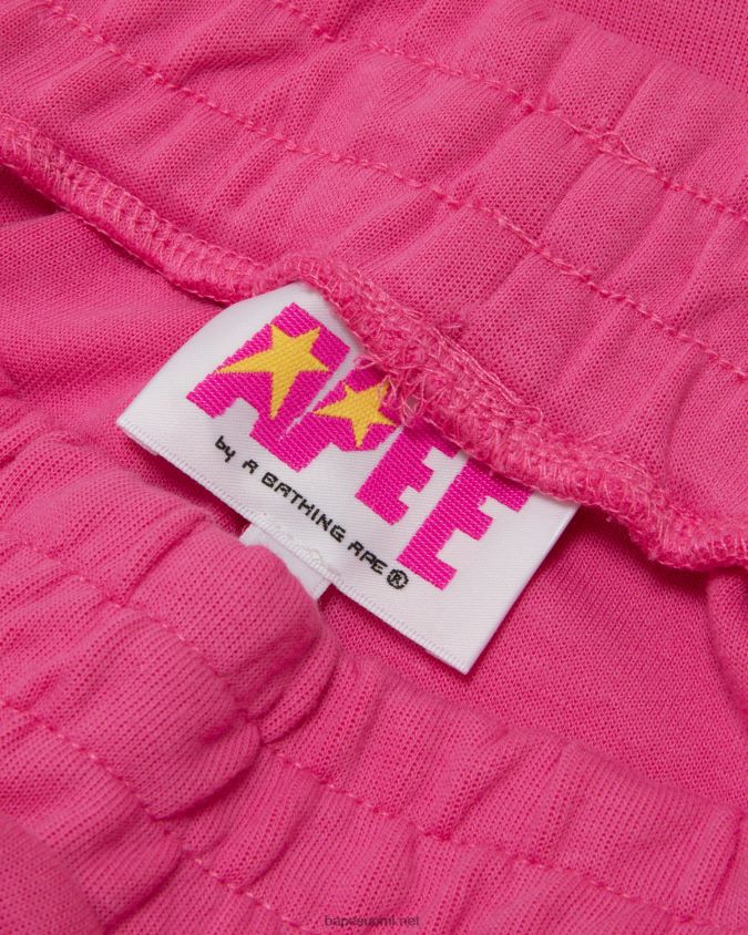 vaaleanpunainen naiset A Bathing Ape urheiluhousut 8HT2D81060