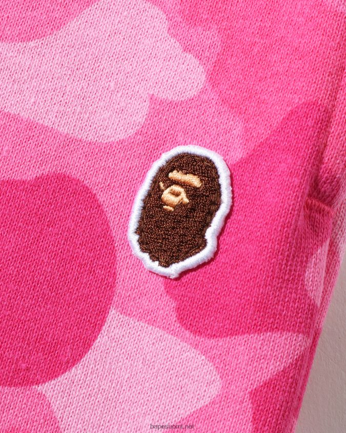 vaaleanpunainen naiset A Bathing Ape väri camo oversize collegehousut 8HT2D8985