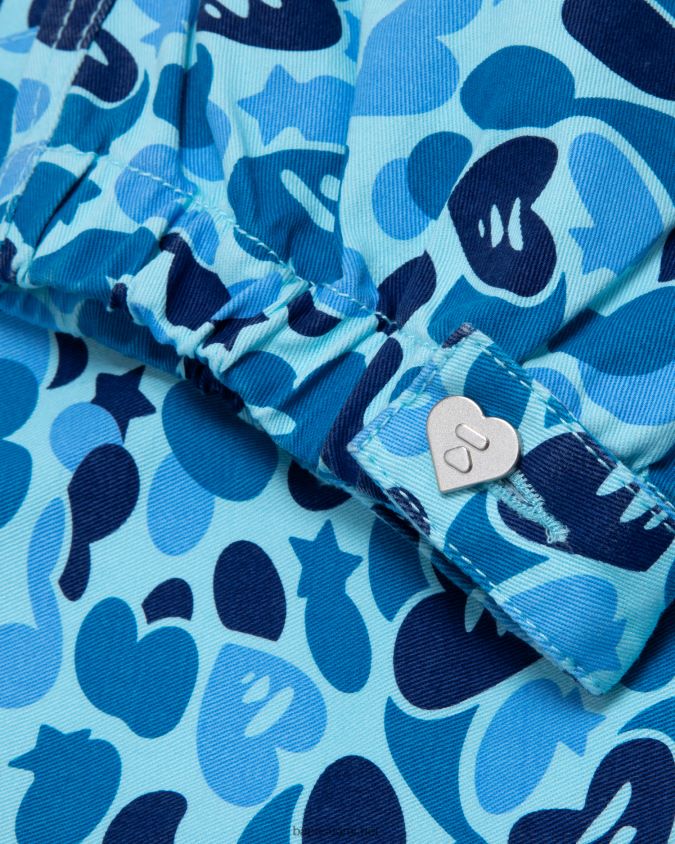 vaaleansininen naiset A Bathing Ape painetut cargo-housut 8HT2D8949