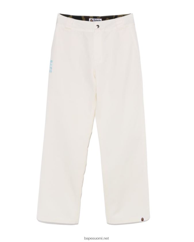 valkoinen naiset A Bathing Ape chino työhousut 8HT2D8885