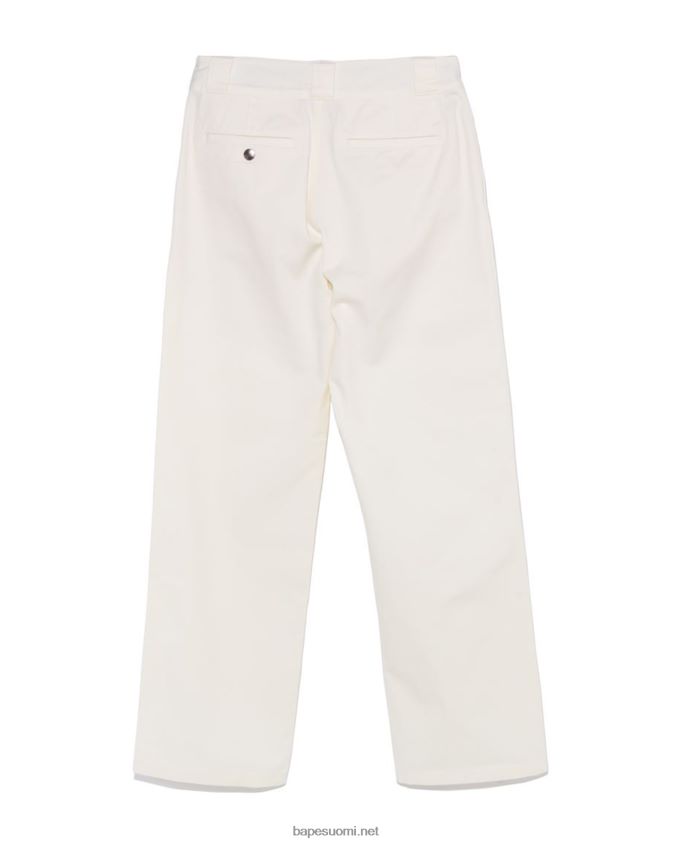 valkoinen naiset A Bathing Ape chino työhousut 8HT2D8885