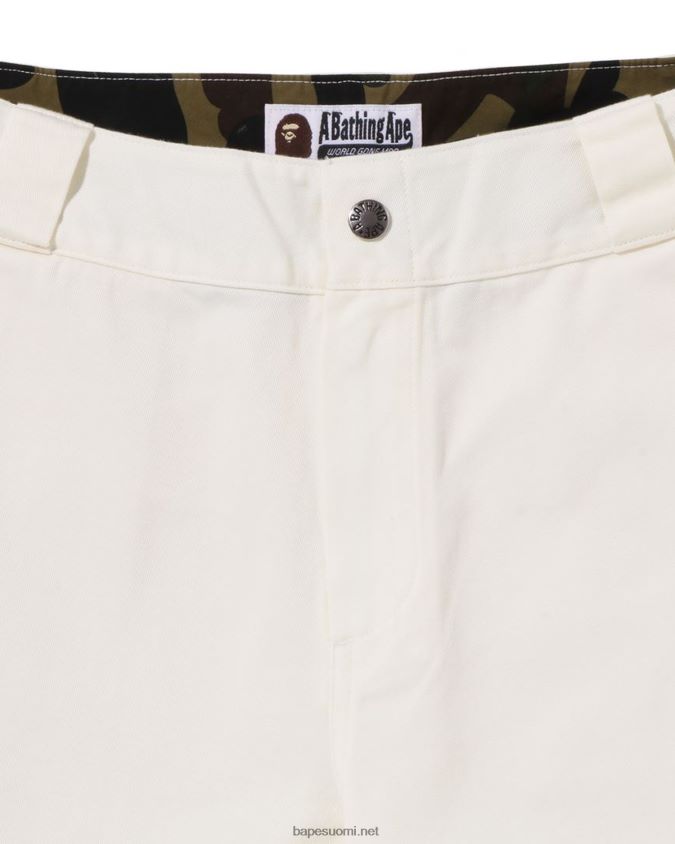 valkoinen naiset A Bathing Ape chino työhousut 8HT2D8885