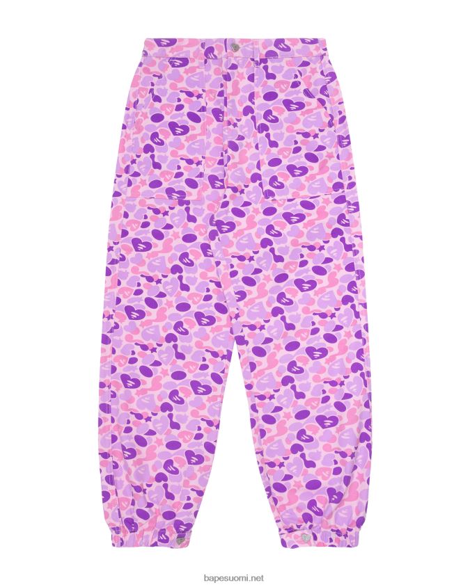 violetti naiset A Bathing Ape painetut cargo-housut 8HT2D8950