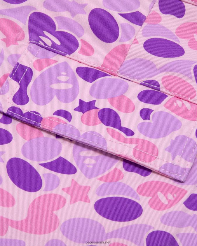 violetti naiset A Bathing Ape painetut cargo-housut 8HT2D8950
