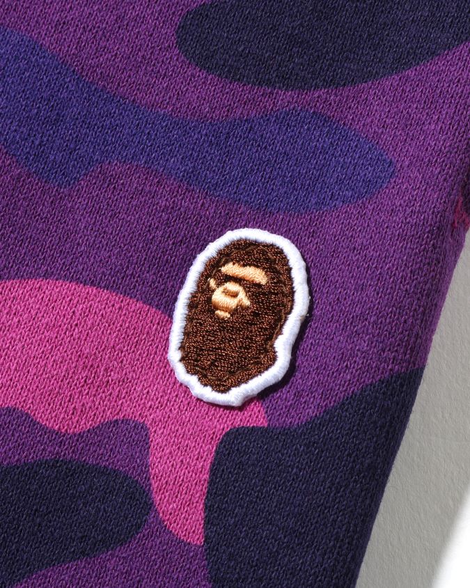 violetti naiset A Bathing Ape väri camo oversize collegehousut 8HT2D8986