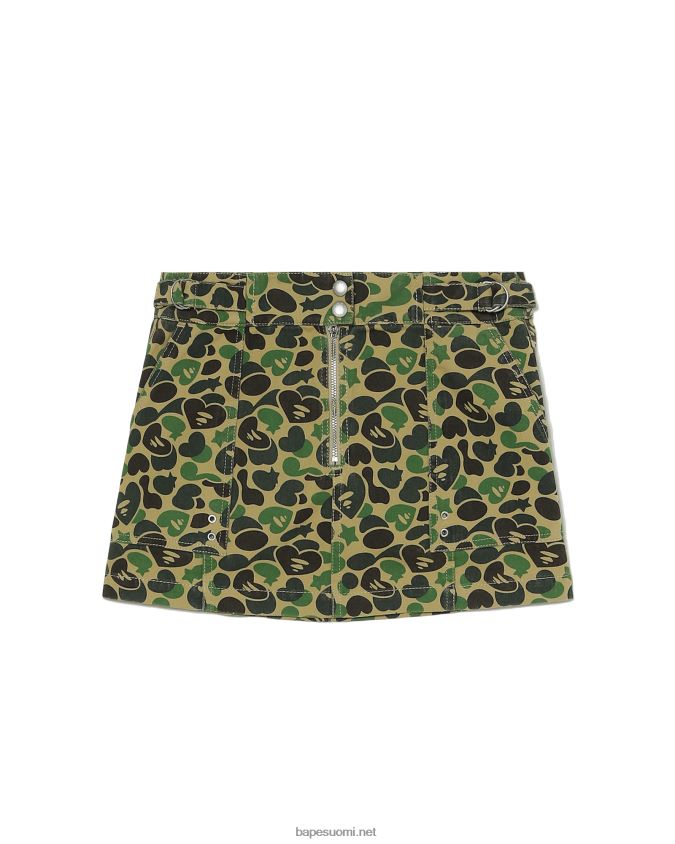 beige naiset A Bathing Ape kuviollinen minihame 8HT2D8828